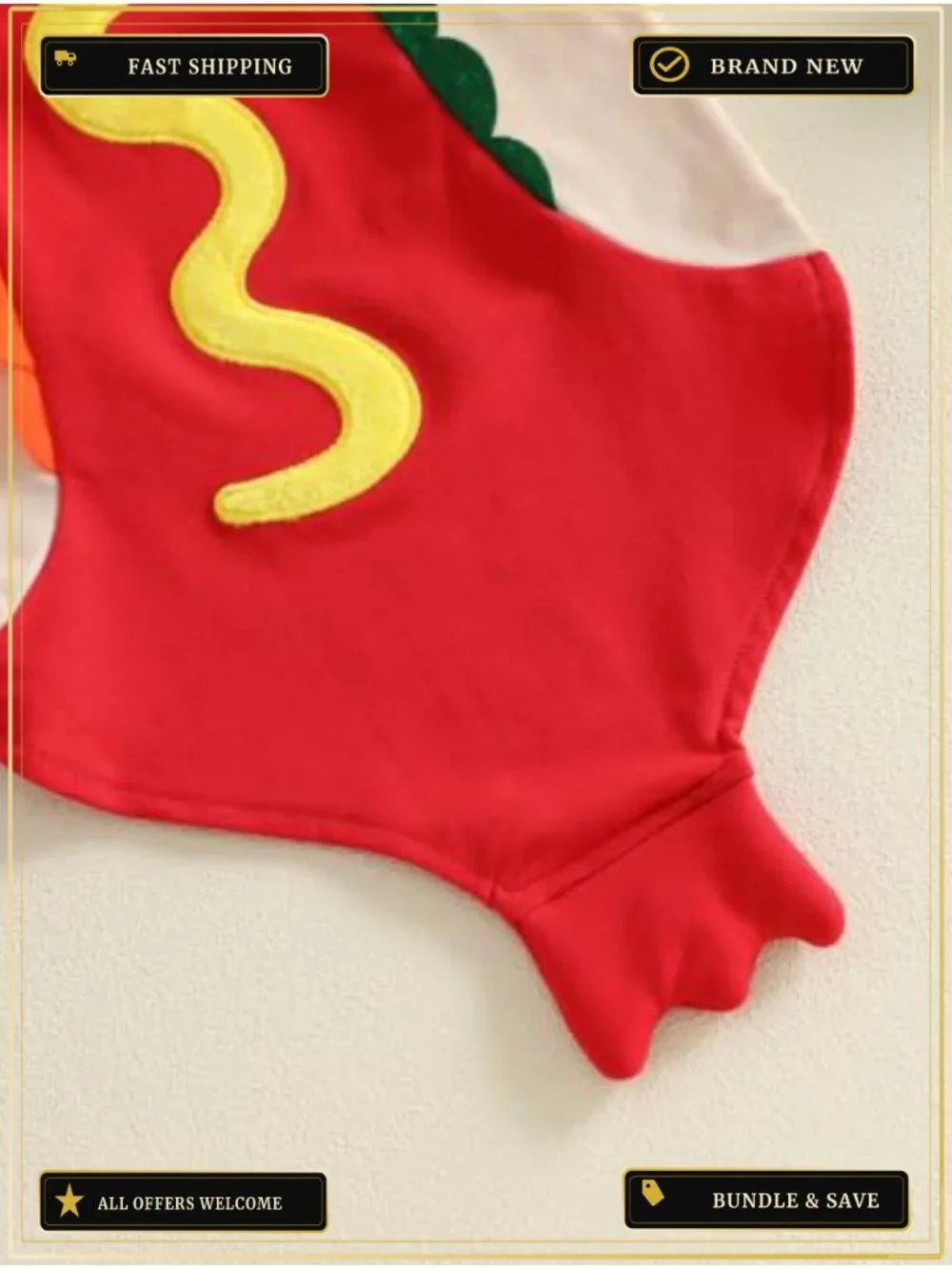 Toddler Hot Dog Halloween Costume Hooded Romper Kids